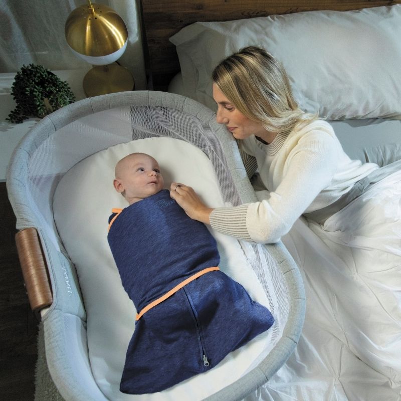 Temperature Regulating Sleepsack Swaddle Navy Orange