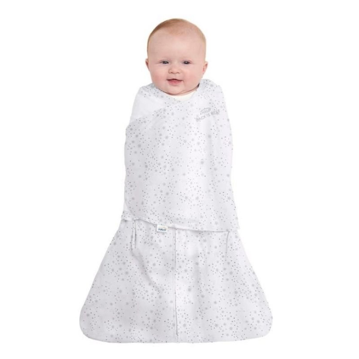 Cotton Swaddle Sleepsack 1.5 Tog Midnight Moons Grey