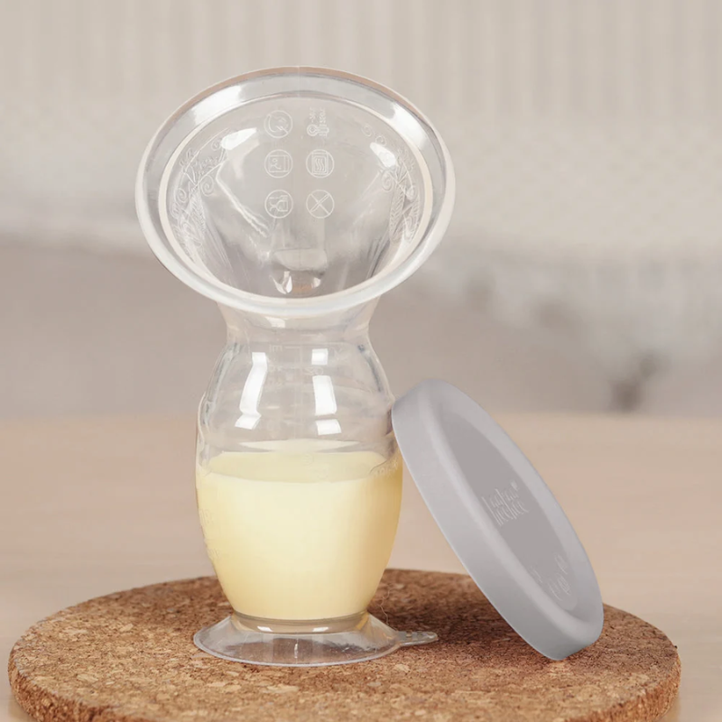 Silicone Breast Pump with Suction Base & Cap Set