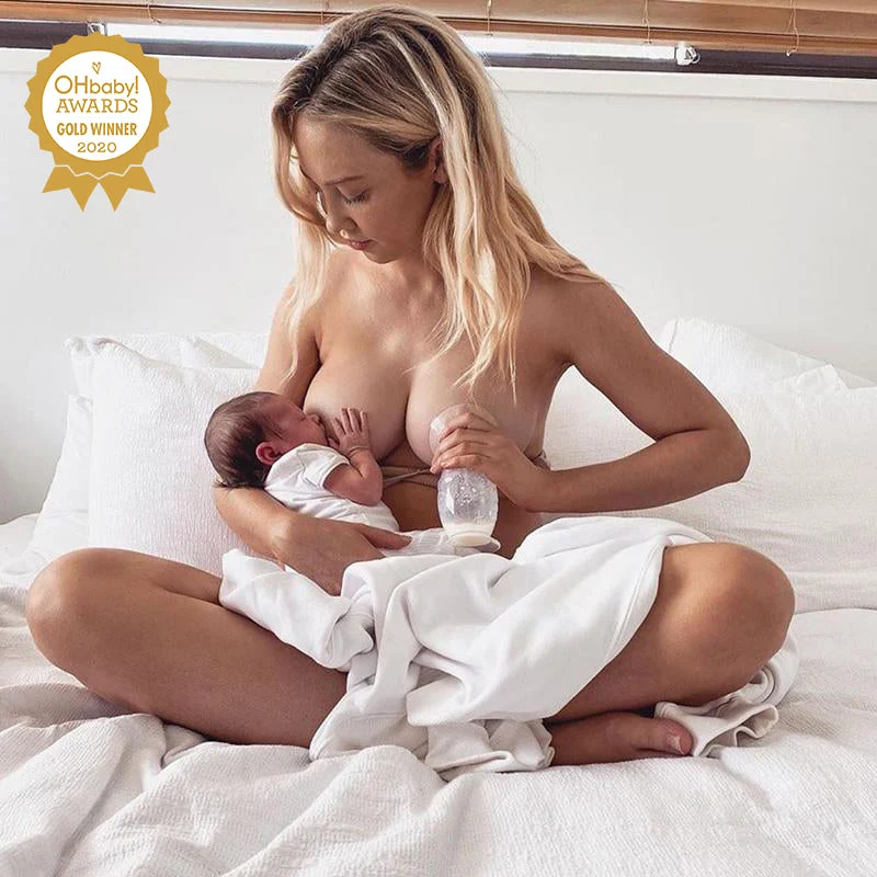 Silicone Breast Pump with Suction Base & Cap Set