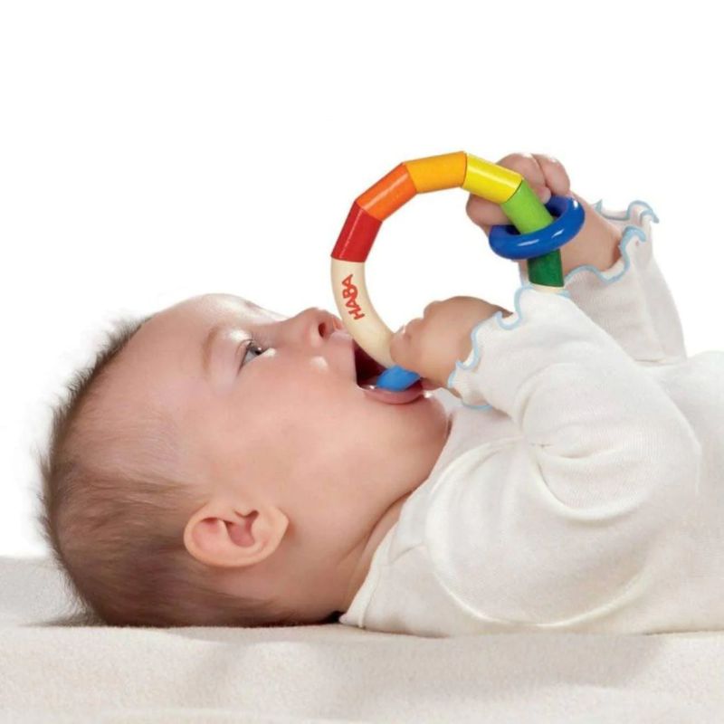 Kringelring Wooden Baby Rattle