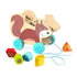 Pull Along Toy Squirrel Sorting Box