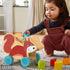 Pull Along Toy Squirrel Sorting Box