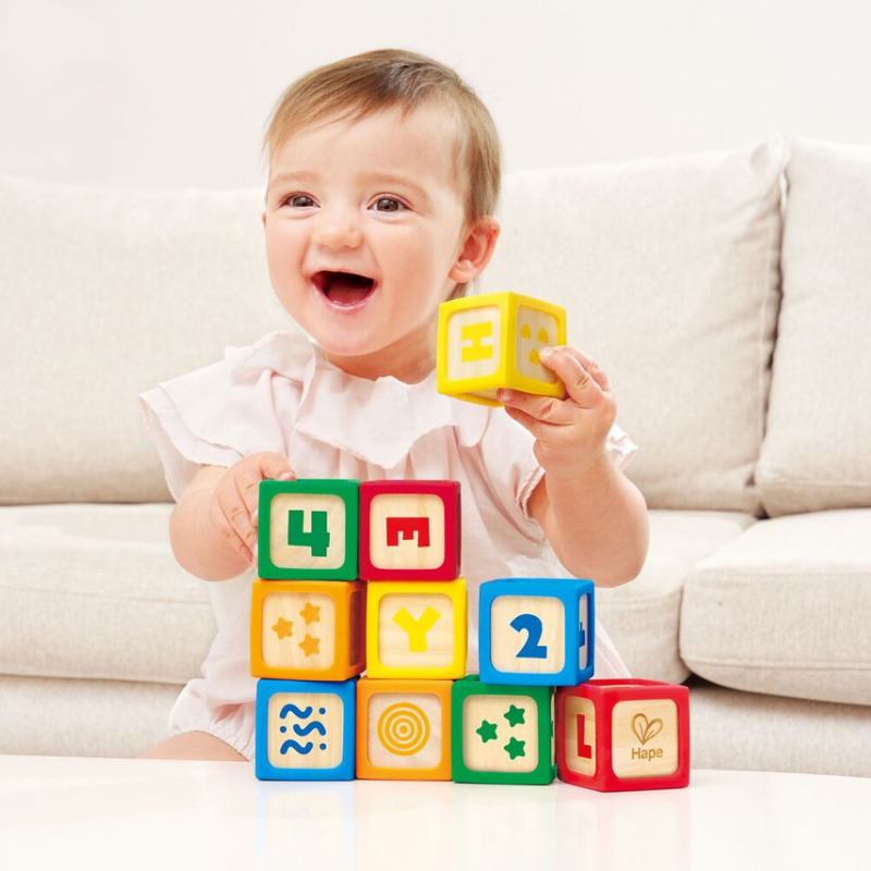 Grip And Stack Silicone And Wood Blocks