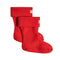 Kids Recycled Fleece Cuff Boot Socks Red