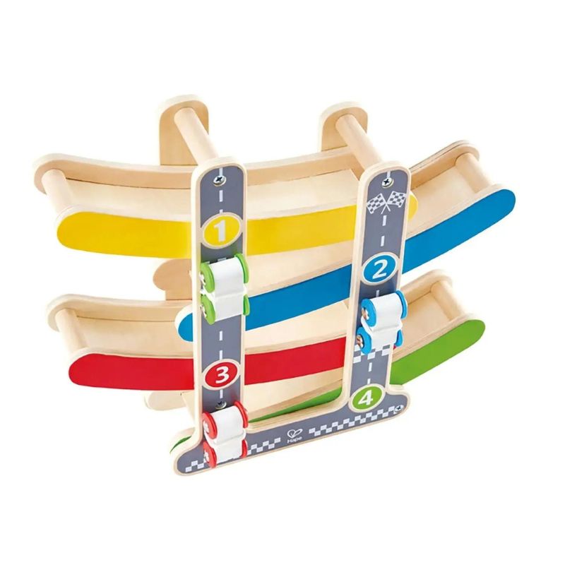 Fast Flip Wooden Racetrack Toy