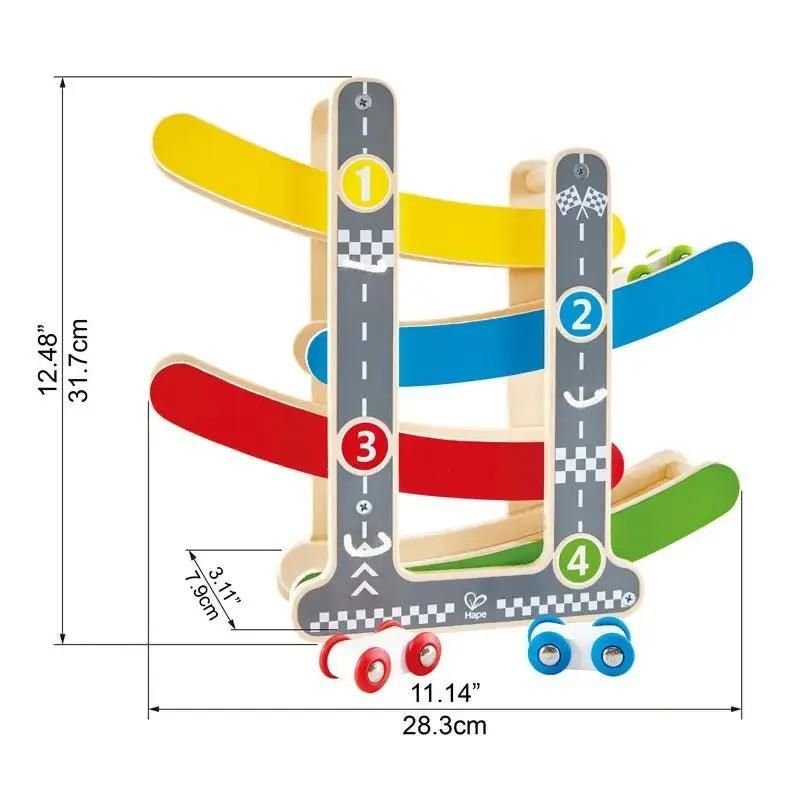 Fast Flip Wooden Racetrack Toy