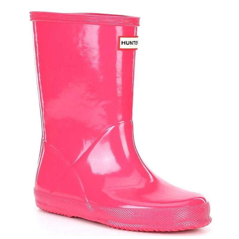 Hot pink on sale hunter rain boots