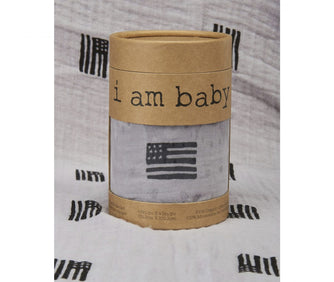 Muslin Swaddle - American Black/Grey