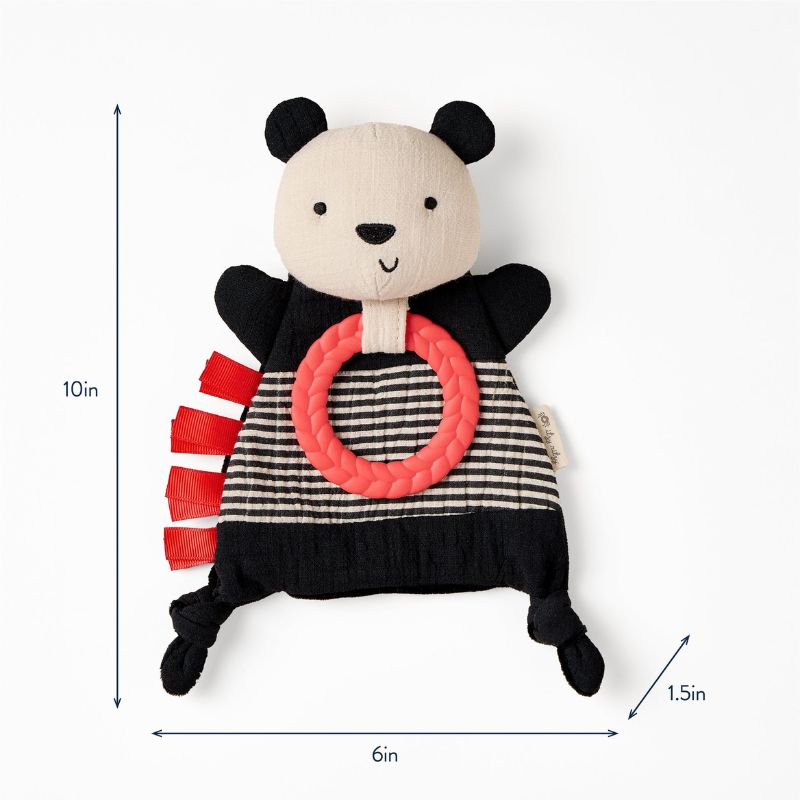 Bitzy Crinkle Sensory Crinkle Toy with Teether