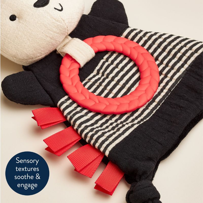 Bitzy Crinkle Sensory Crinkle Toy with Teether