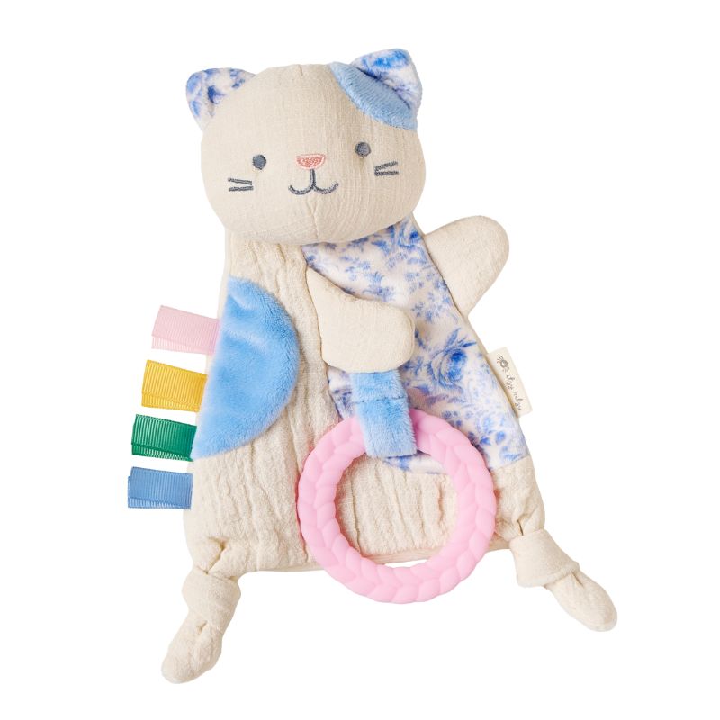 Bitzy Crinkle Sensory Crinkle Toy with Teether