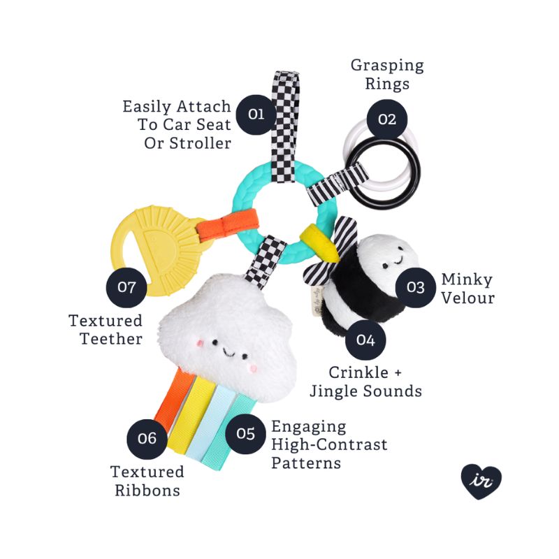 Bitzy Busy Ring Teething Activity Toy