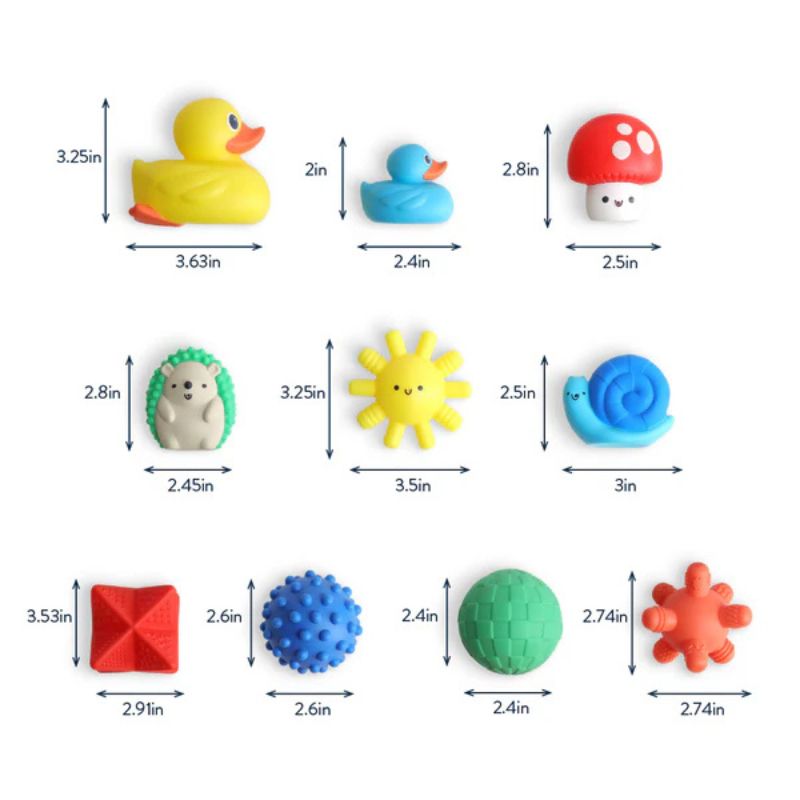 Itzy Splash Gift Set - 10-Piece Bath Toys