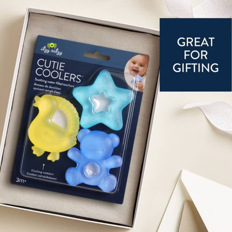 Cutie Coolers Baby Teethers Set - Bear Goose Star - 3pk