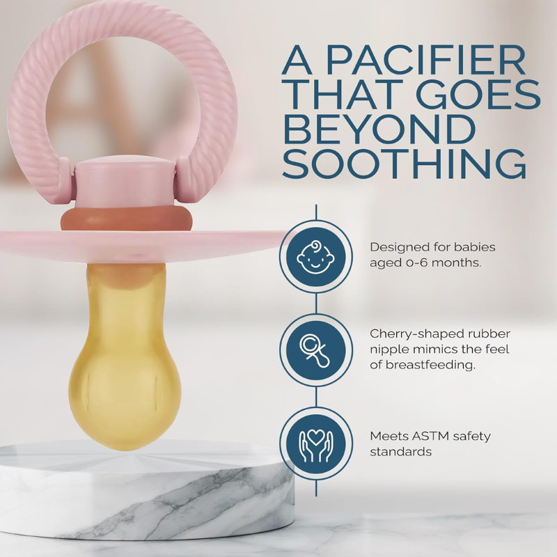 Itzy Soother Natural Rubber Pacifier - 2 Pack