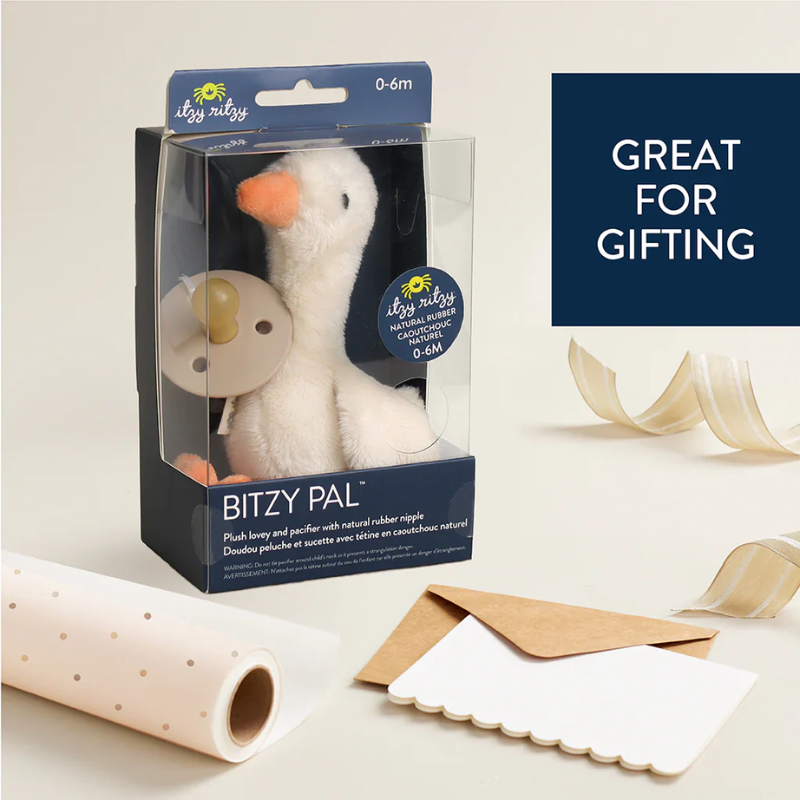 Bitzy Pal Natural Rubber Pacifier & Lovey