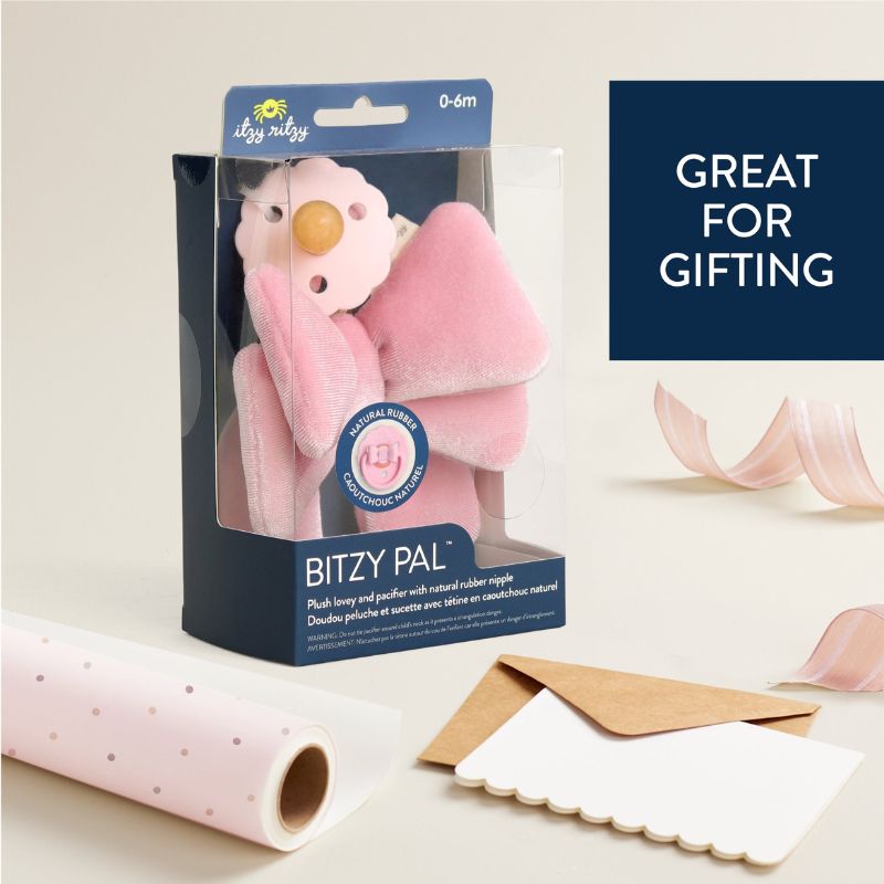 Bitzy Pal Natural Rubber Pacifier & Lovey