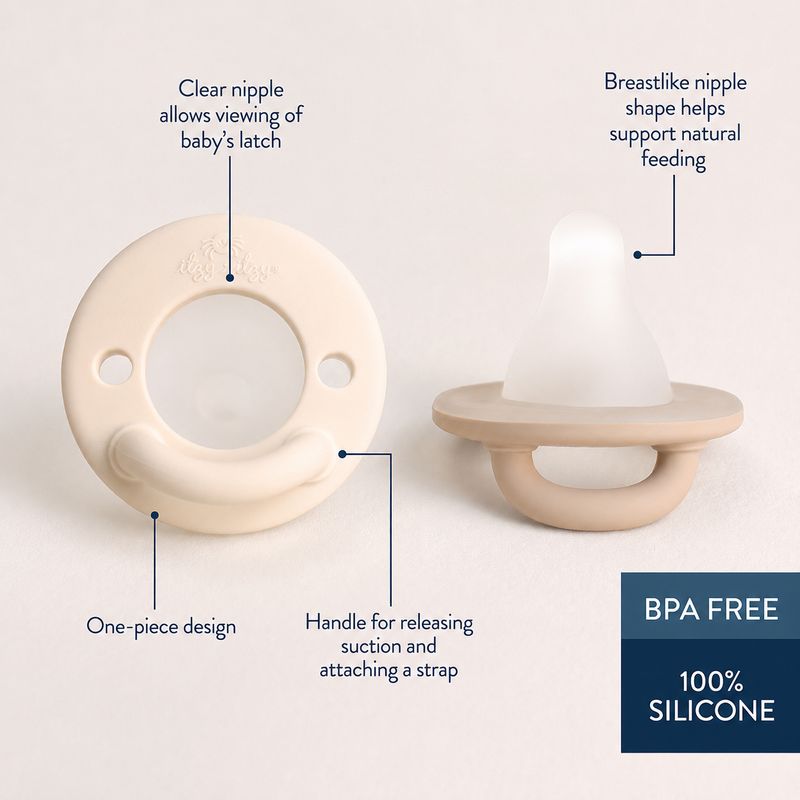Latch & Soothe Breastlike Pacifier Set