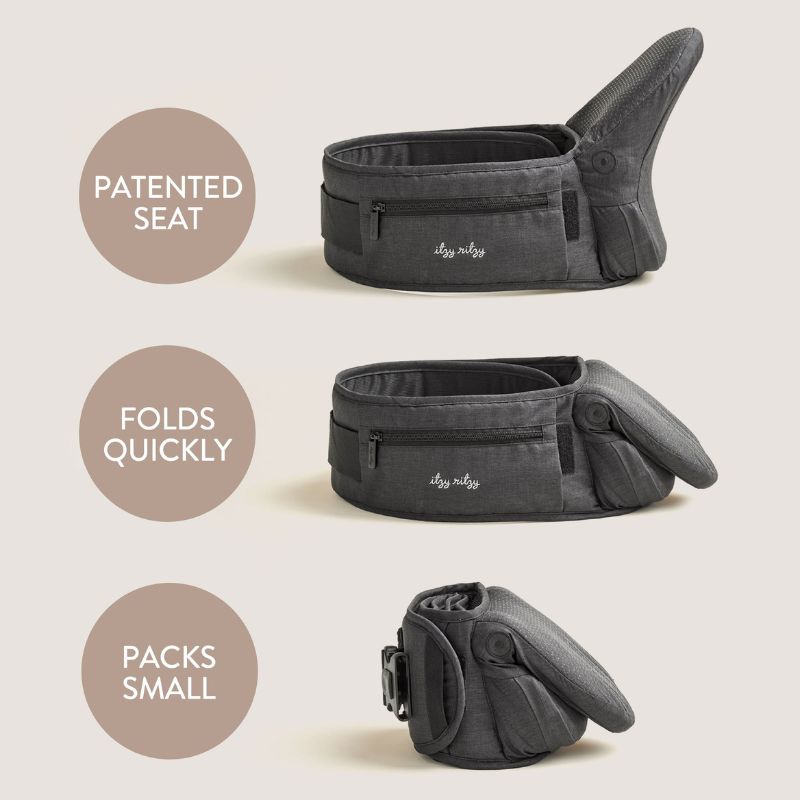 Itzy Hold & Fold Hip Seat Baby Carrier