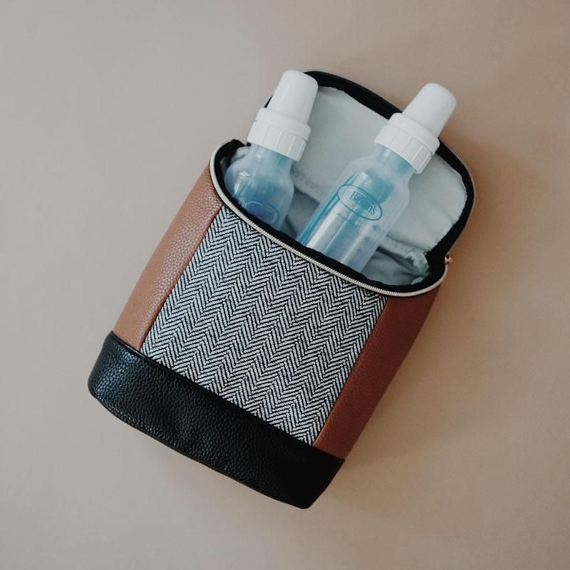 Insulated Bottle Bags Coffee & Cream