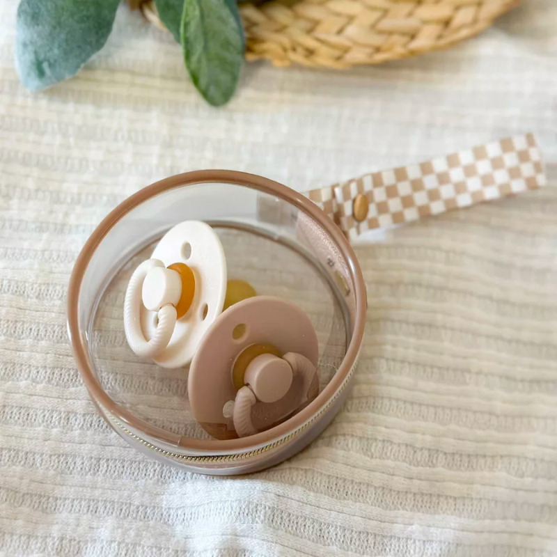 Étui à sucette transparent