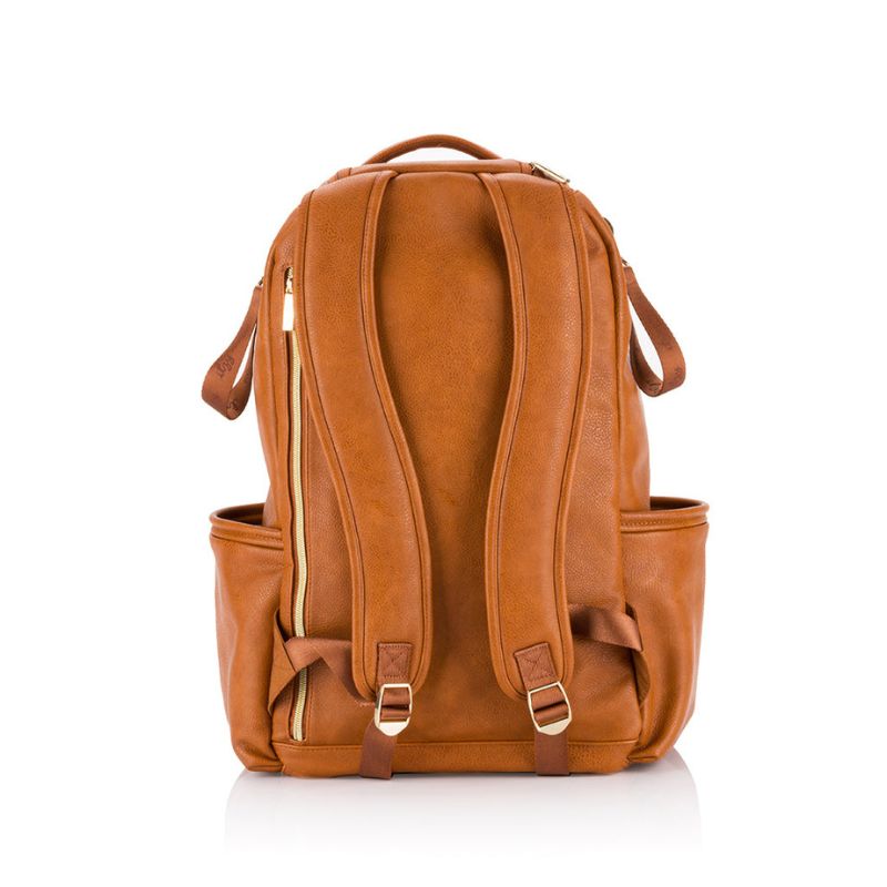 Boss Plus Large Diaper Bag Backpack Cognac
