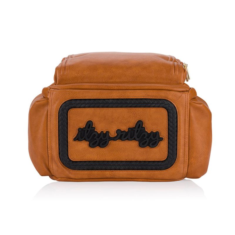 Boss Plus Large Diaper Bag Backpack Cognac