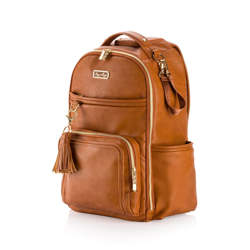 Boss Plus Large Diaper Bag Backpack Cognac
