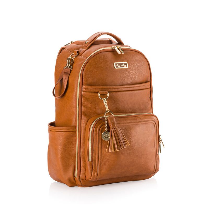 Boss Plus Large Diaper Bag Backpack Cognac