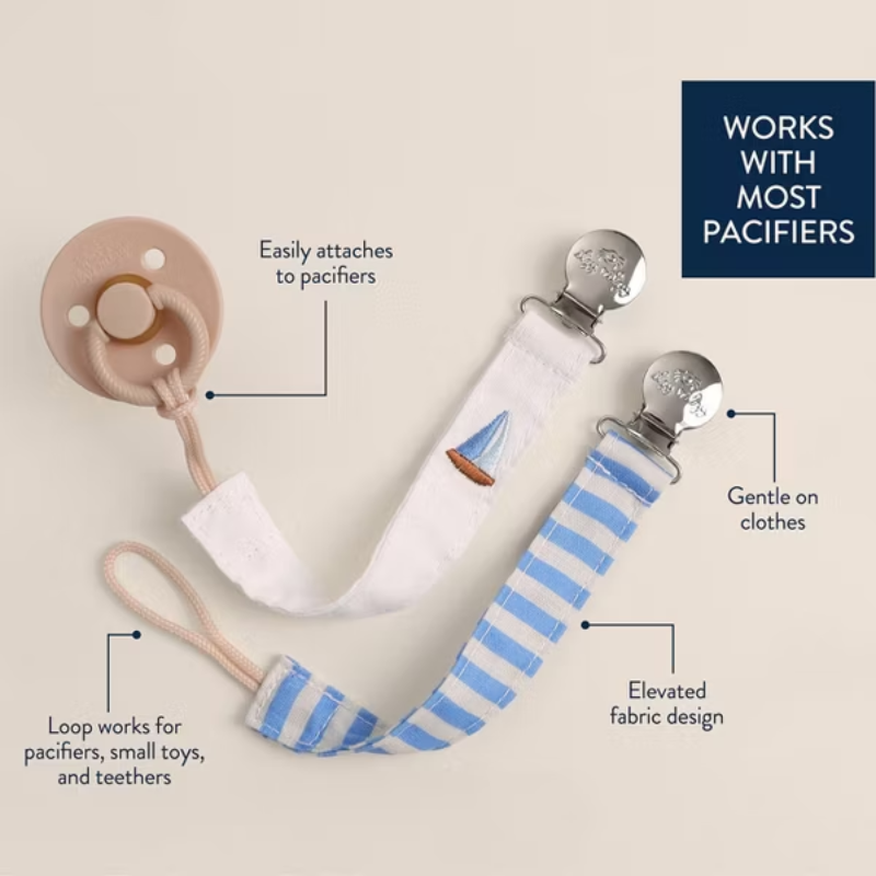 Itzy Fabric Pacifier Clips