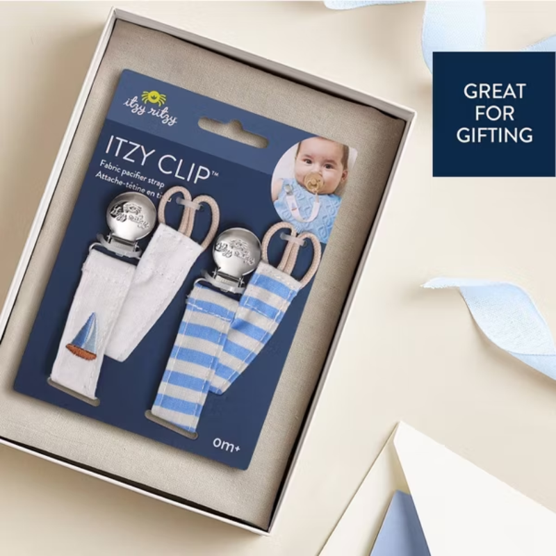 Itzy Fabric Pacifier Clips