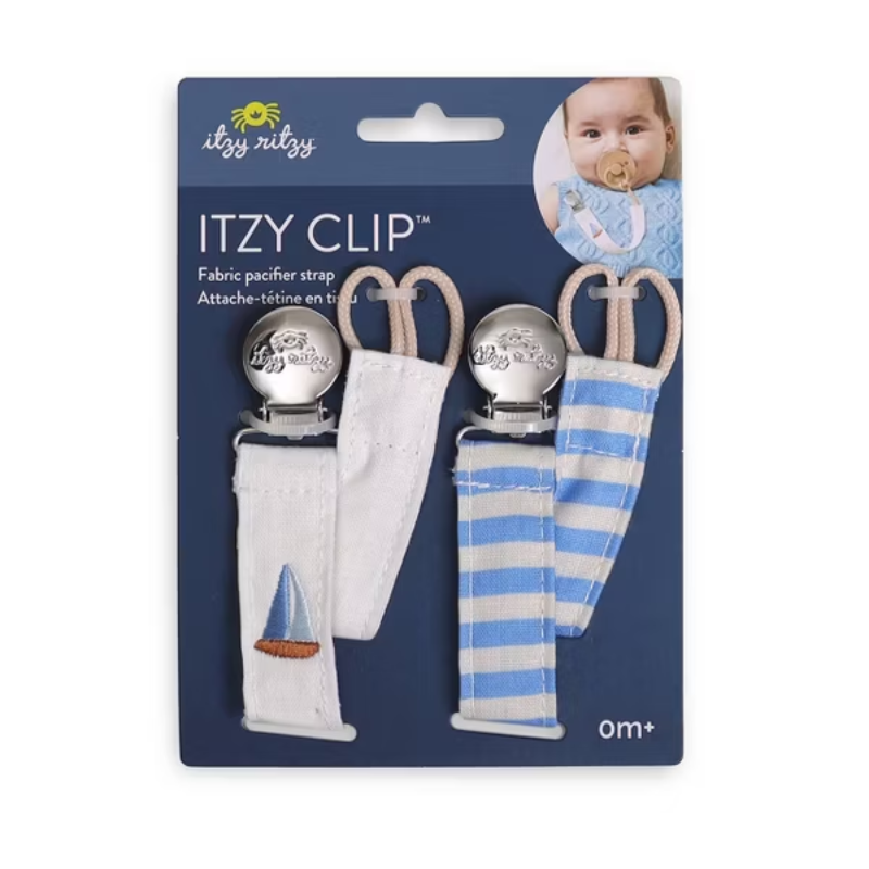 Itzy Fabric Pacifier Clips