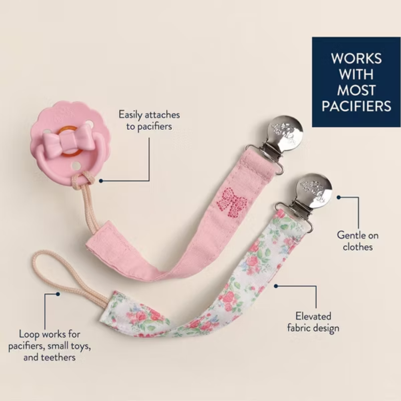 Itzy Fabric Pacifier Clips