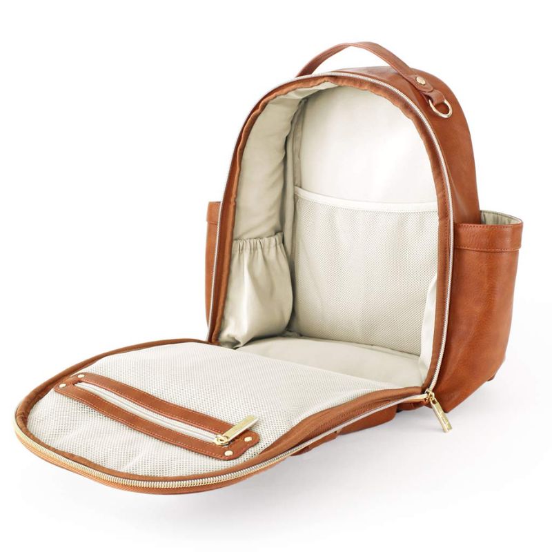 Mini Backpack Diaper Bag Cognac