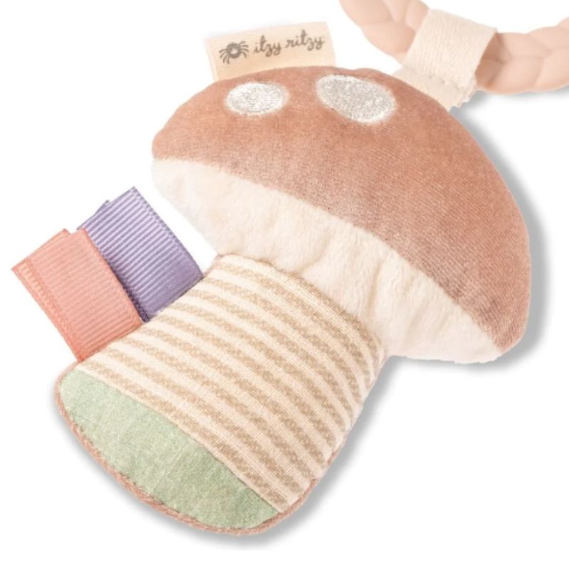 Bitzy Busy Ring Teething Activity Toy  Pastel Bunny