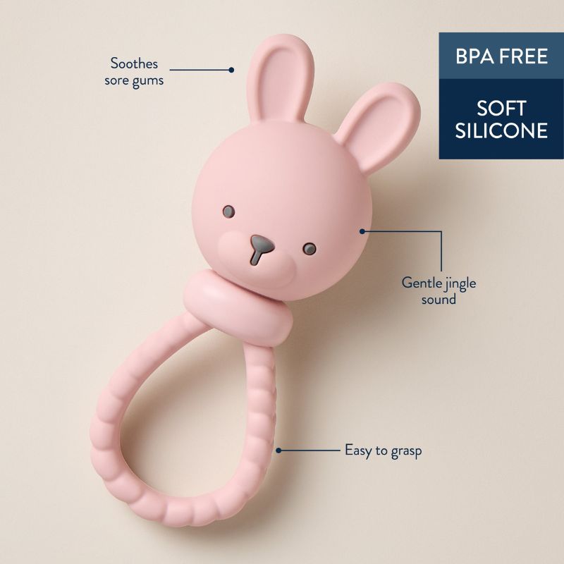 Sweetie Rattle Silicone Teether