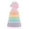 Itzy Stacker Silicone Stacking Toy/Teether Unicorn