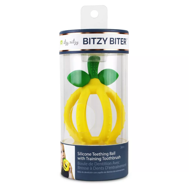 Bitzy Biter Teething Ball & Training Toothbrush