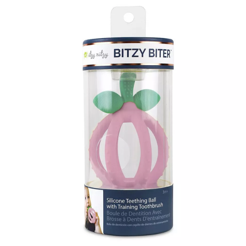 Bitzy Biter Teething Ball & Training Toothbrush