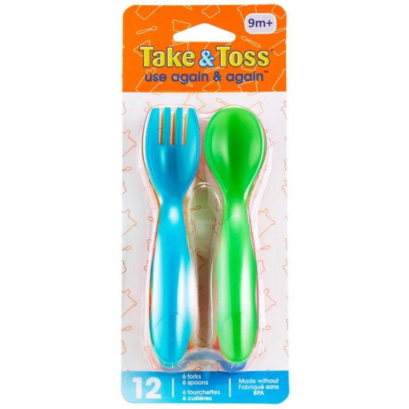 Take & Toss Toddler Flatware - 12 Pack