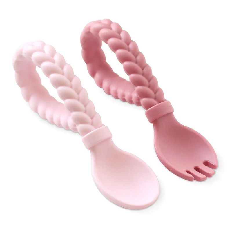 Sweetie Spoons - Silicone Baby Fork + Spoon Set