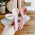 Sweetie Spoons - Ensemble fourchette + cuillère en silicone pour bébé