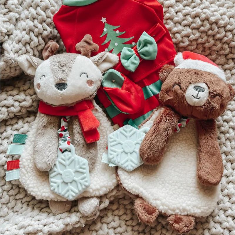 Holiday Lovey Plush & Teether Toy