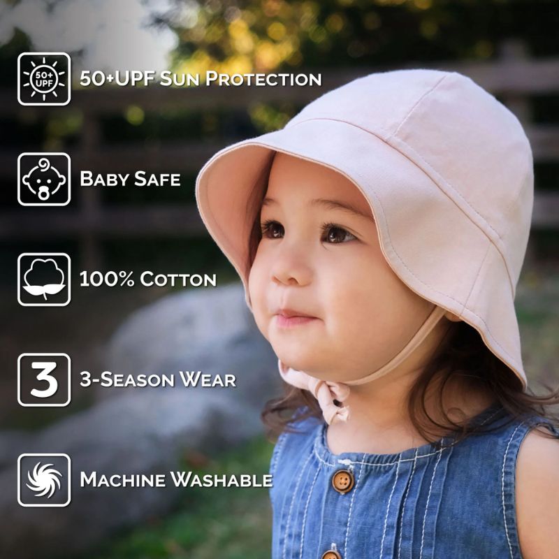 Cozy Cotton Baby Bucket Hats