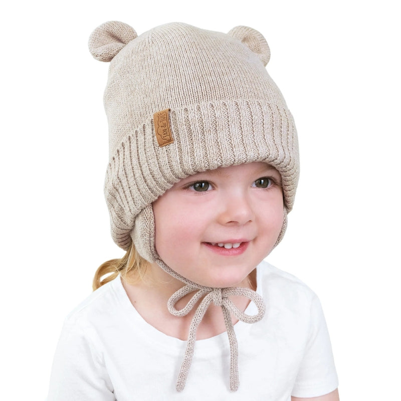 Kids Bear Knit Hats