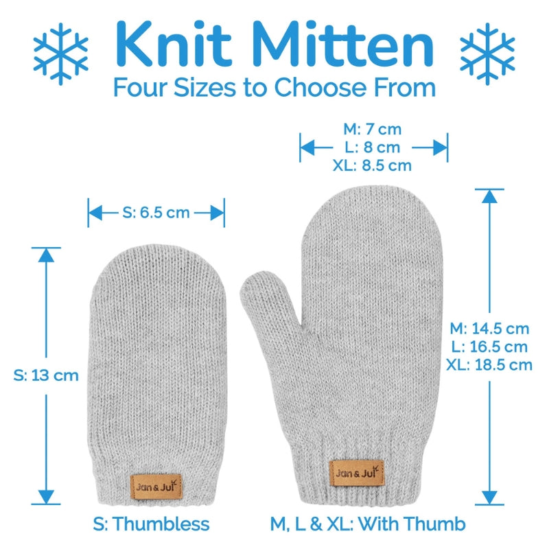 Kids Cozy Knit Mittens