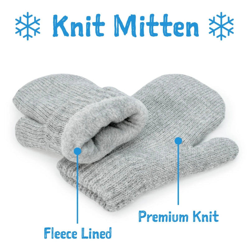 Kids Cozy Knit Mittens