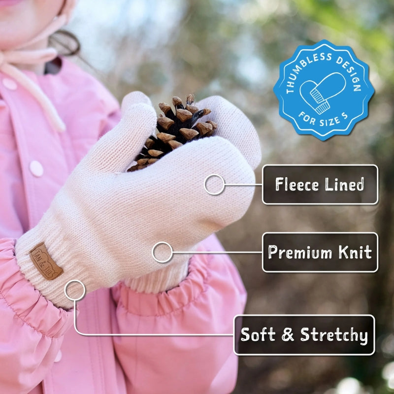 Kids Cozy Knit Mittens