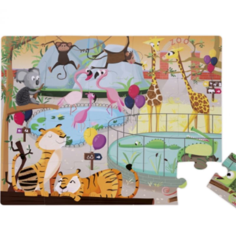 Puzzle - 20 Pieces A Day at the Zoo